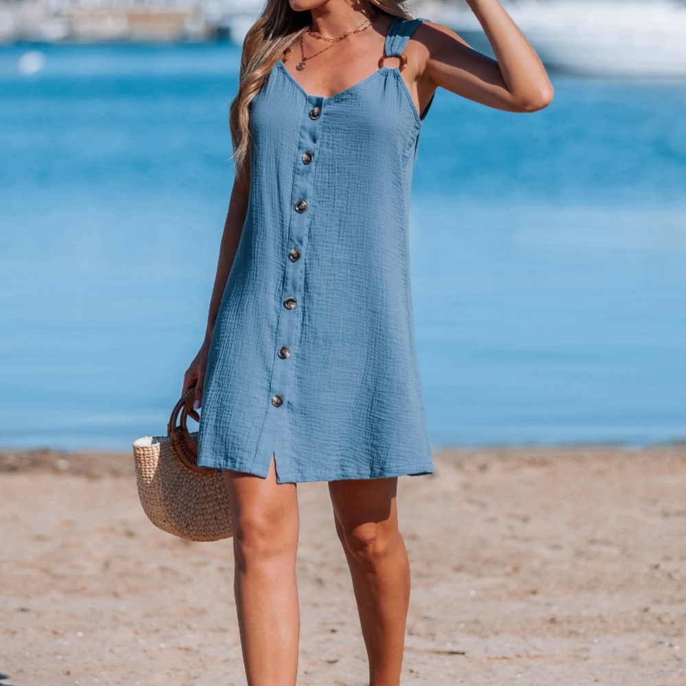 CUPSHE Blue Mini Dress
